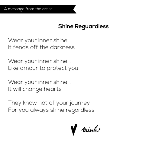 Shine Regardless | Framed canvas